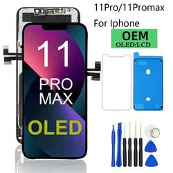 OLED Pantalla For iphone 11 Pro Display Touch Screen Digitizer Assembly For iPhone 11 Pro 11Promax LCD 3D Touch Replacement