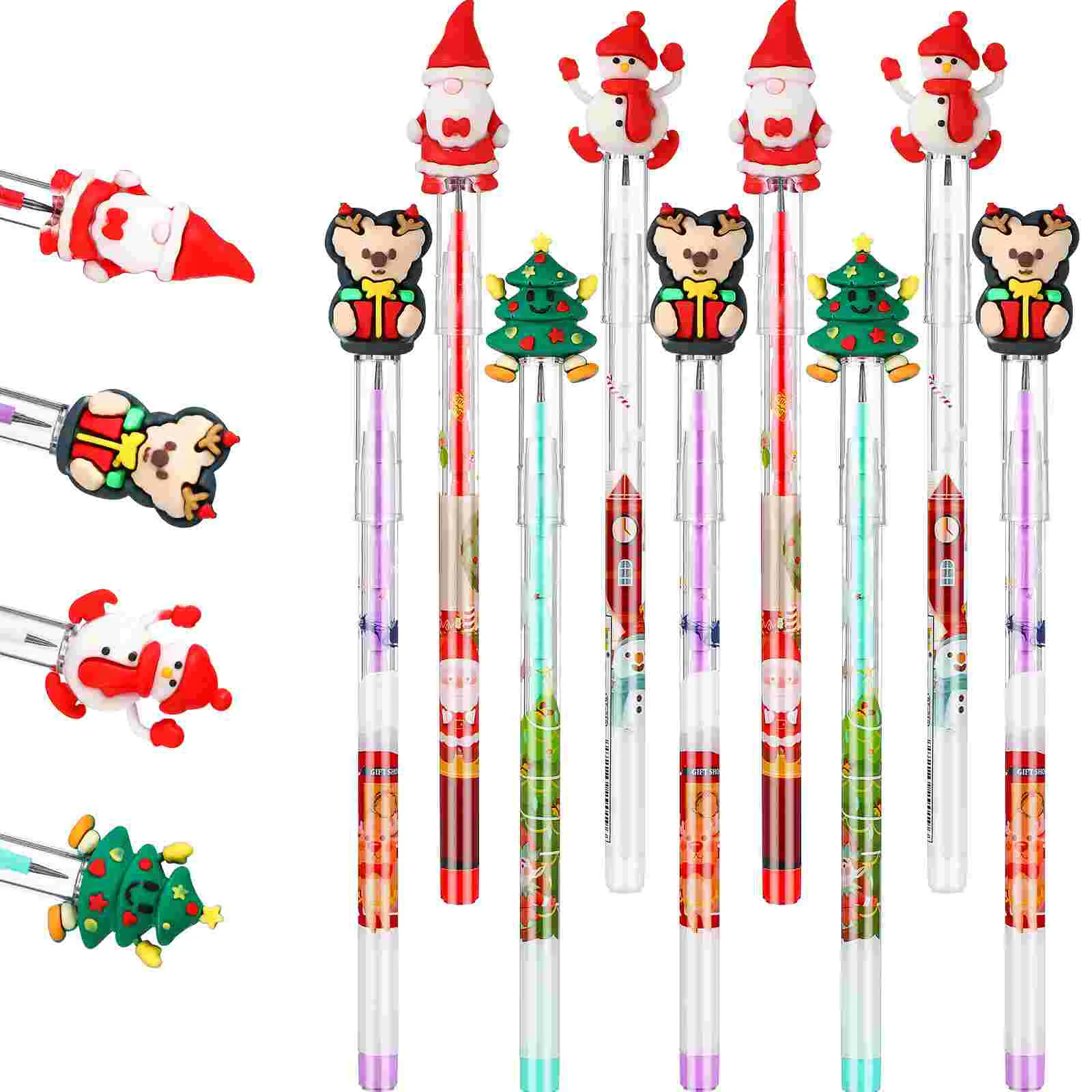 Pencil Stackable Pencils Bulk Stacking for Party Bags Tip Christmas Kids Eraser Child