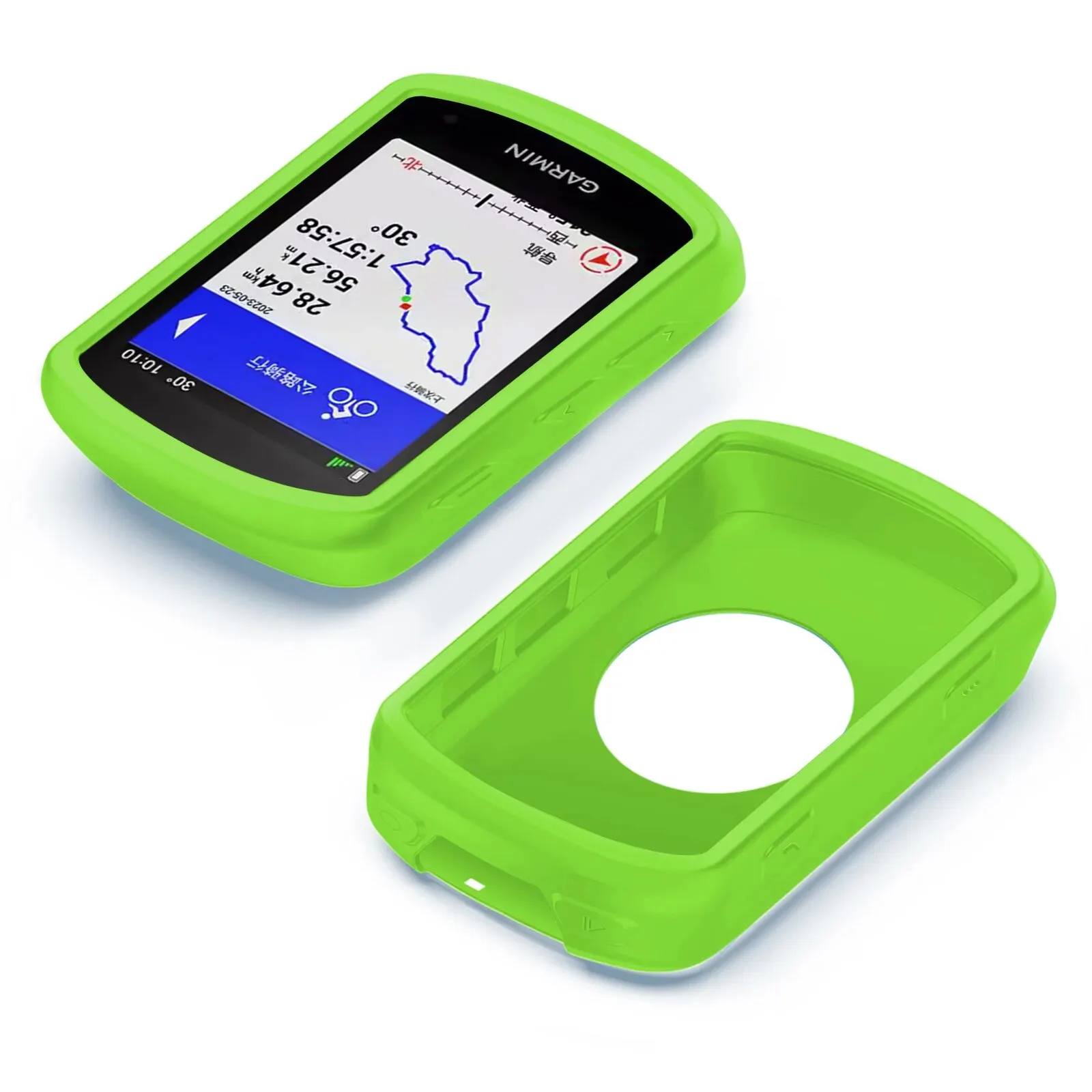 Garmin EDGE 540 840 Hülle GPS Fahrradcomputer Silikonhülle Gummi Kilometerzähler Schutzhülle + HD-Folie (für Garmin EDGE 540 EDGE 840) – Detail 12