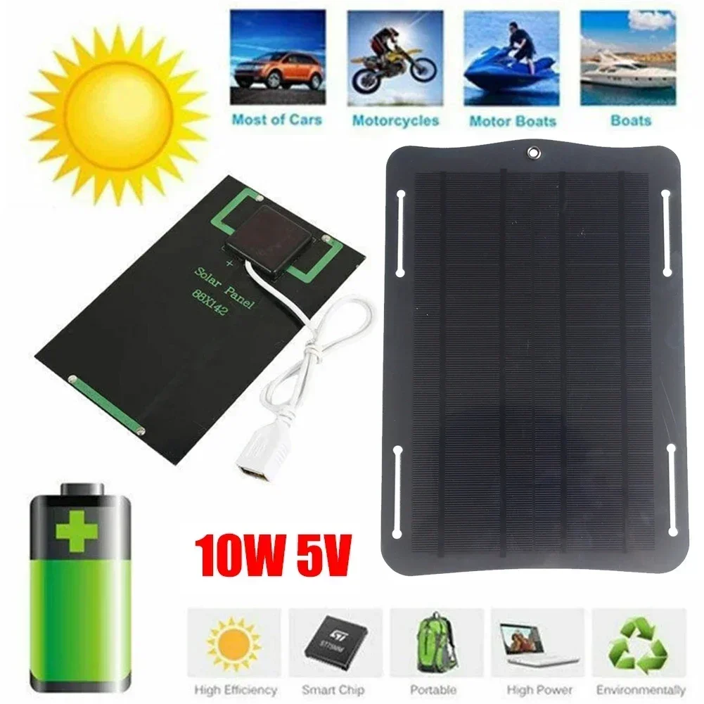 

10W 5V Solar Panels For Mobile Phone Chargers Charger Solar Panel Battery Module Power Panel Outdoor Camping Home