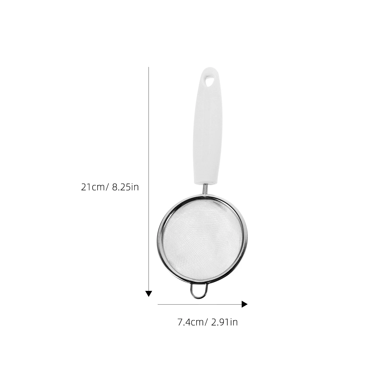 

Stainless Steel Mesh Sieve H held Flour Sifter Blue Kitchen Gadget Rust Resistant Baking Pastry Cookies Bread