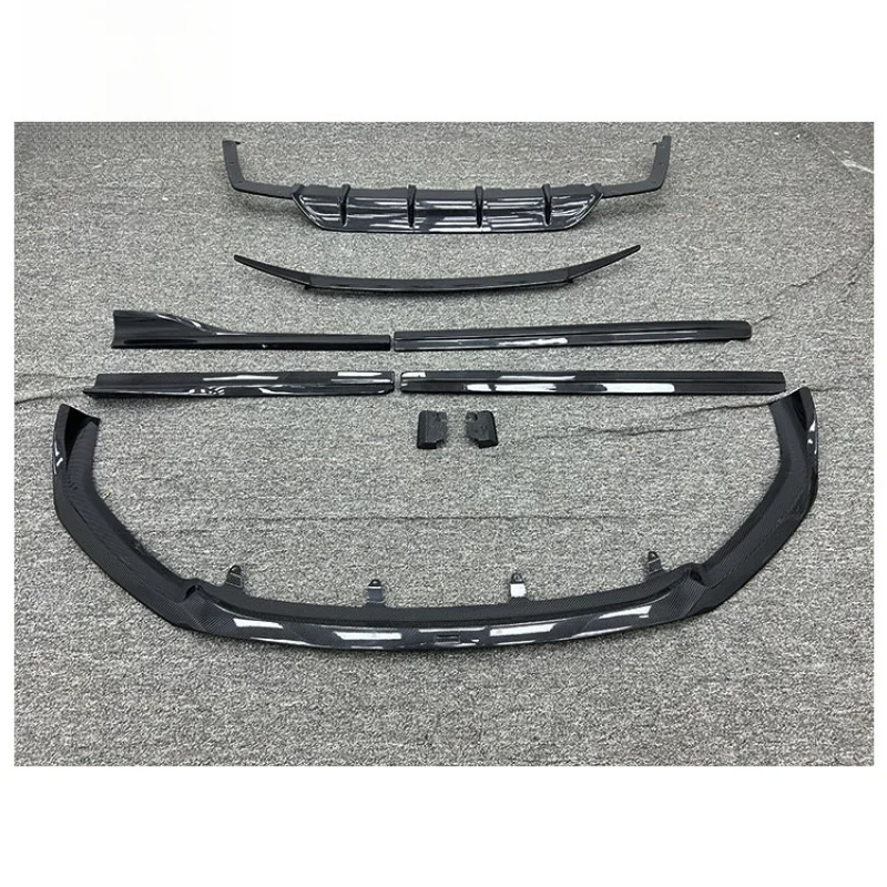 High Quality Carbon Fiber Aerodynamic Body Kit Front Rear Lips Side Skirt Extensions Exterior Mod Parts Fit 2023-2025
