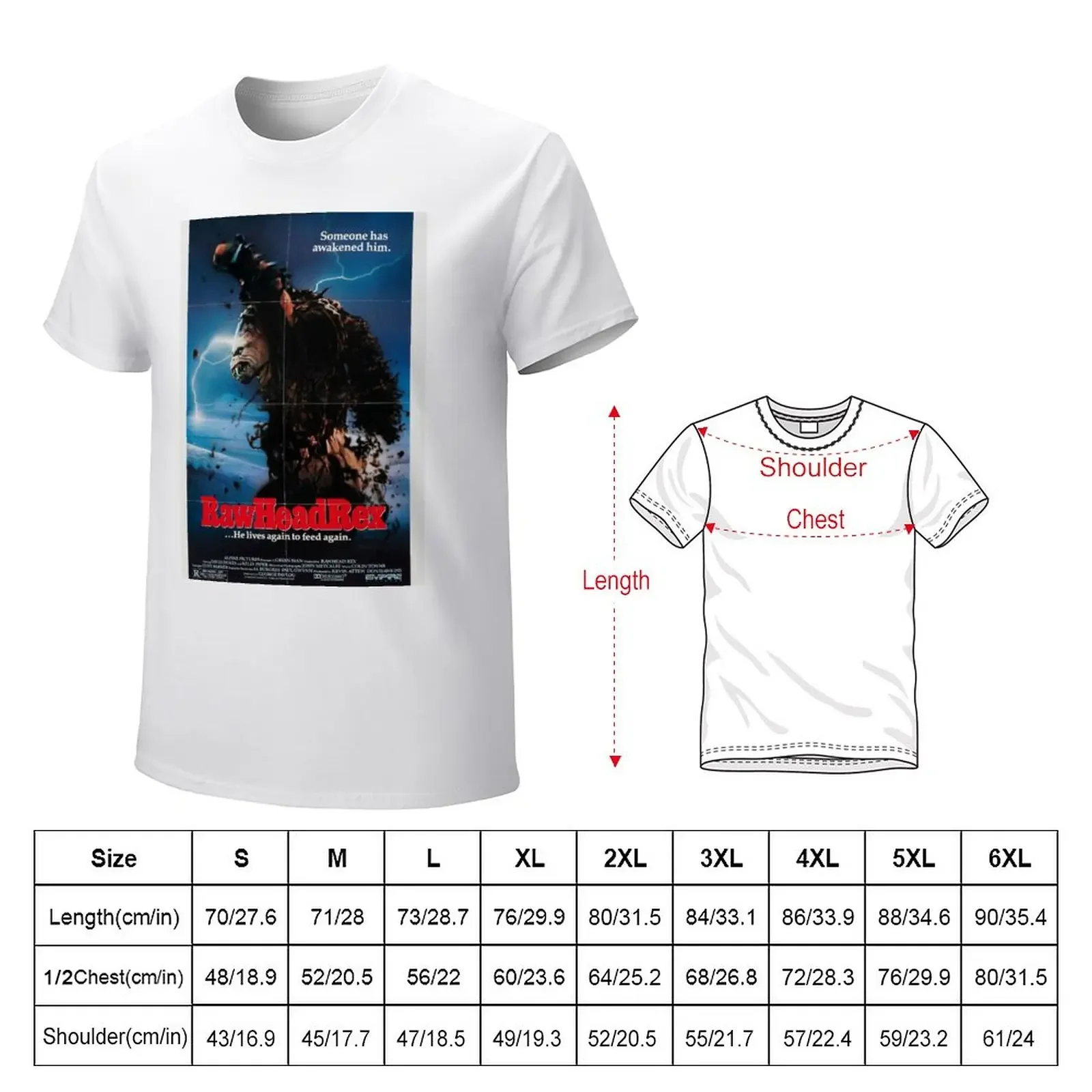 Rawhead Rex T-Shirt oversized plus size tops Short sleeve tee men