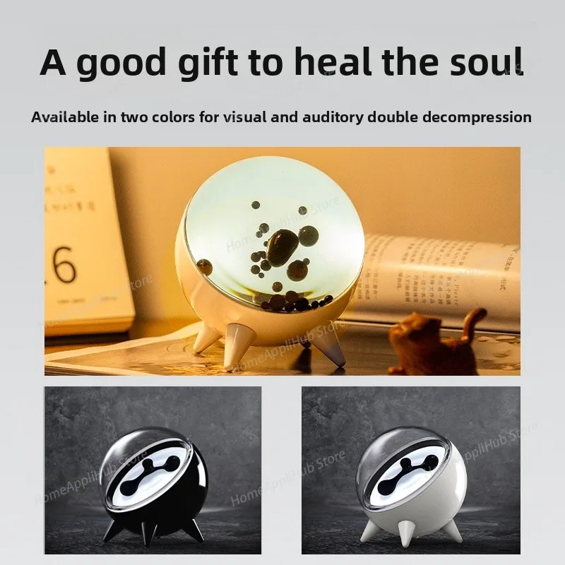 Portable Rechargeable Spherical Magnetic Fluid Rhythm Light Home Decoration Creative Table and Gift