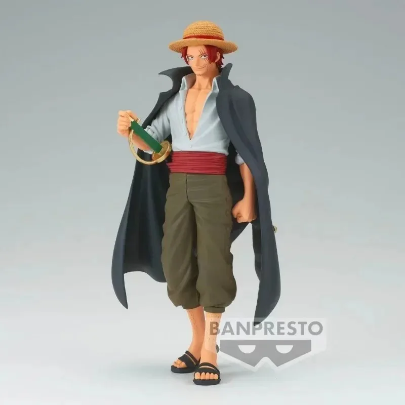 Anime Original Bandai ONE PIECE Shanks Anime Action Figures Collection Ornaments Figure Toys Birthday Gift 17cm