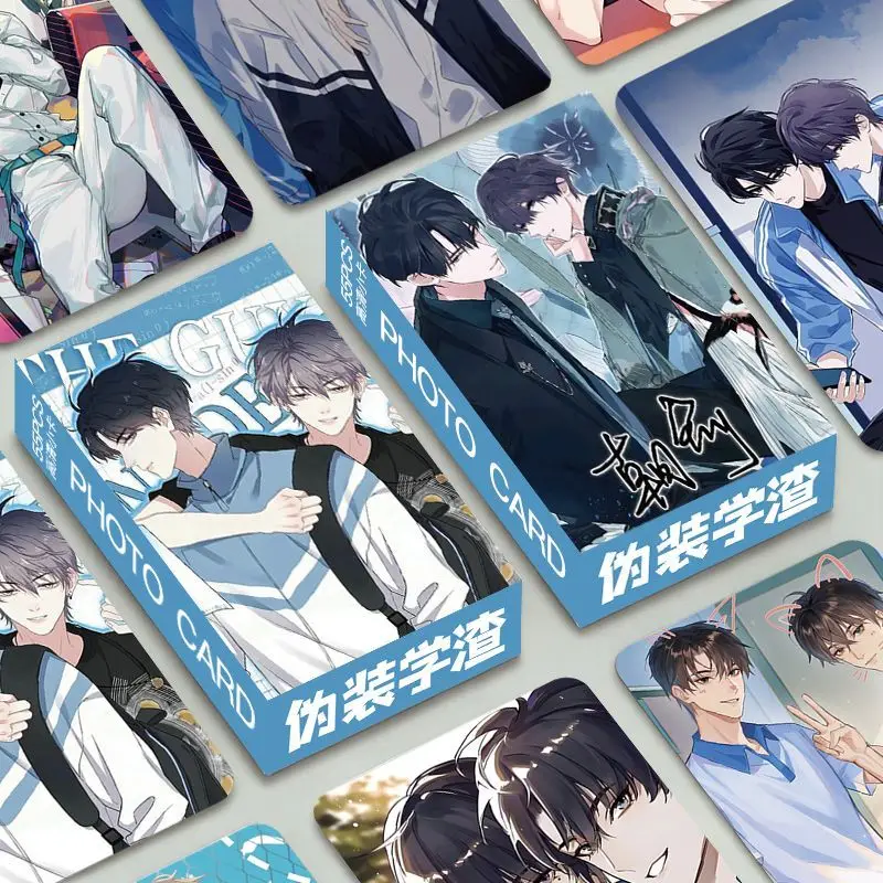 55PCS/Set Anime  Fake Slackers Xie Yu  Figures Photo Cards LOMO Message Card Photocard For Fans Collection Gift Accessorie