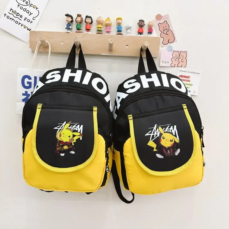 

TAKARA TOMY PIKACHU Travel Shoulder Bag Handbag Backpack Cute Kindergarten Pokémon Schoolbag Boys