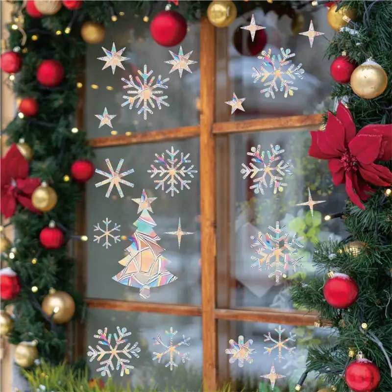 Sun Catcher PVC Self Adhesive Glass Window Stickers Cat Moth Energy Wallpaper Rainbow Prisms Sticker Sunlight Decals