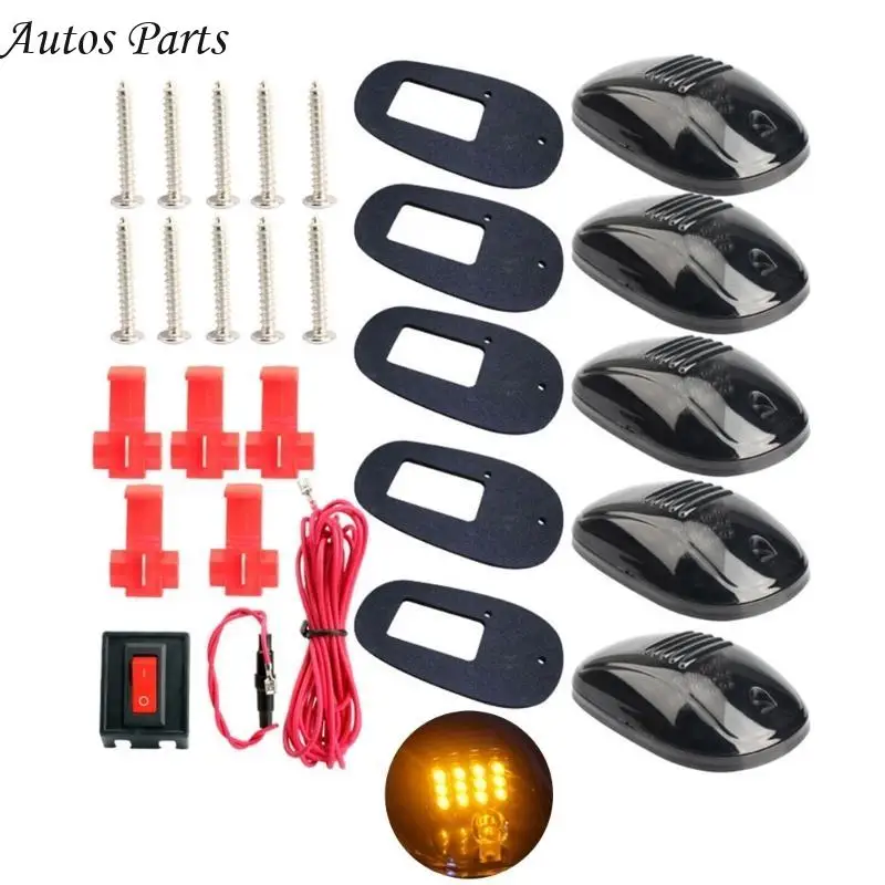 Luces marcadoras superiores para correr en techo 57BA, luces ámbar, luces marcadoras impermeables para cabina camión