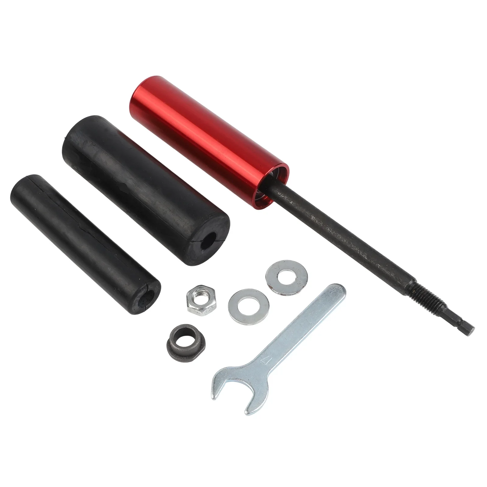 Tambor de lijado de goma manual Compatible con adaptador de lijadora de husillo 2 manguitos de lijado de tambor para metalurgia de carpintería de precisión