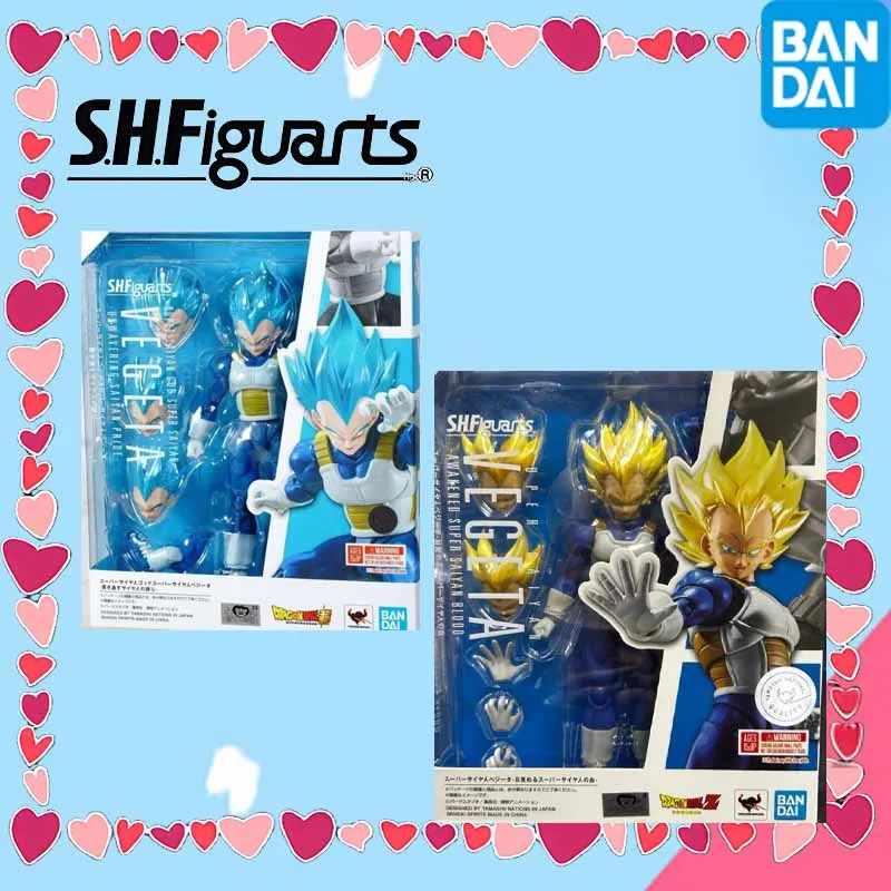 

Bandai Original SHF Anime Figure DRAGON BALL VEGETA SON GOKU Anime Action Figures Toys For Boys /Girls /Kids /Christmas Gift