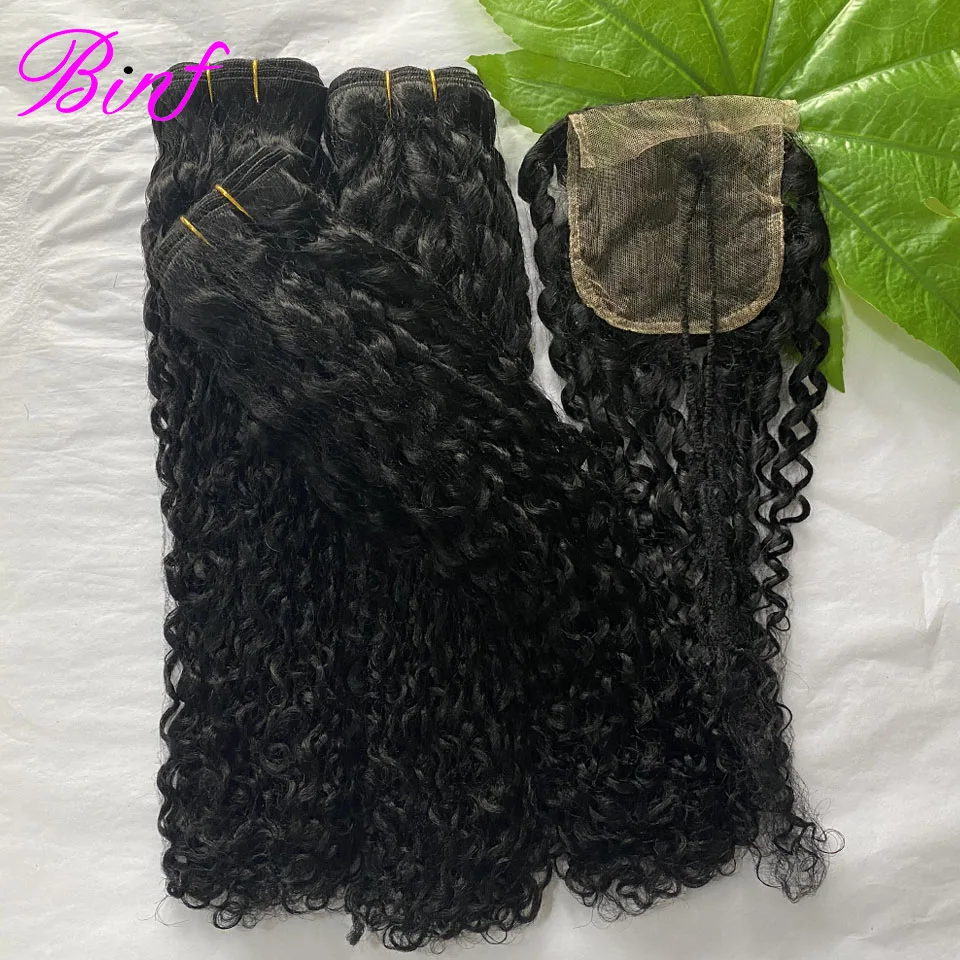 Großhandel Burmesische Pixie Curly Bundles mit HD Lace Closure Echthaar-Bundles Angebot Vietnamesische Rohhaar-Bundles Spirallockiges Haar – Detail 3