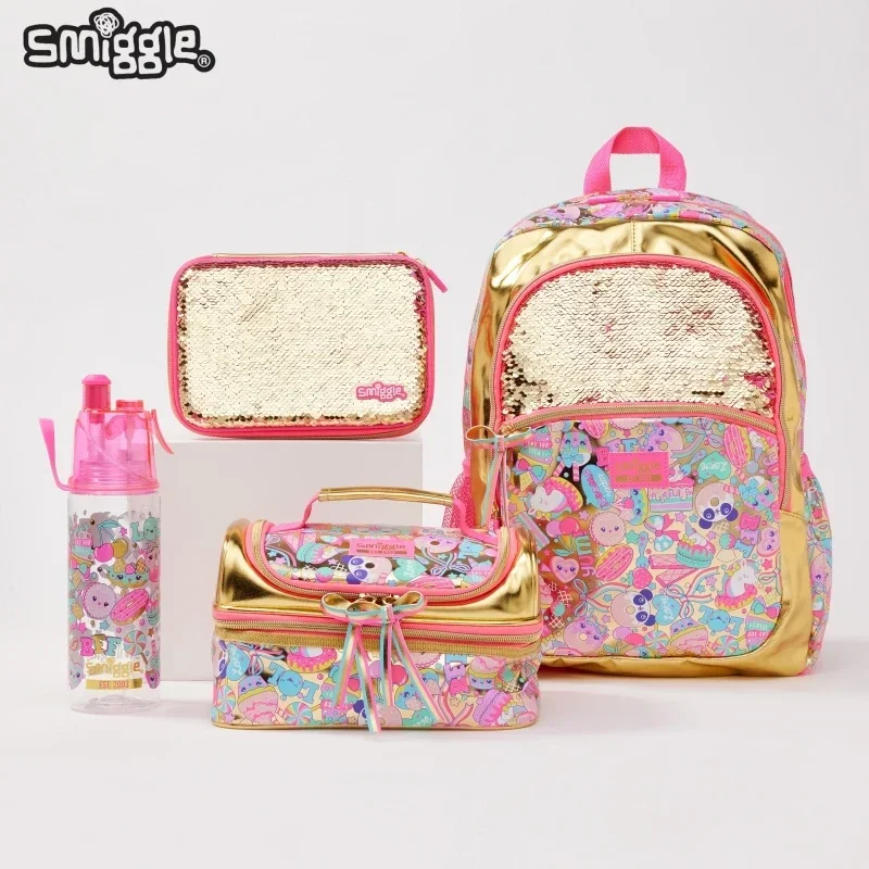 

In Stock Genuine Australia Smiggle Children Student School Bag Pen Case Lunch Bag Double Shoulder Backpack Student Gift