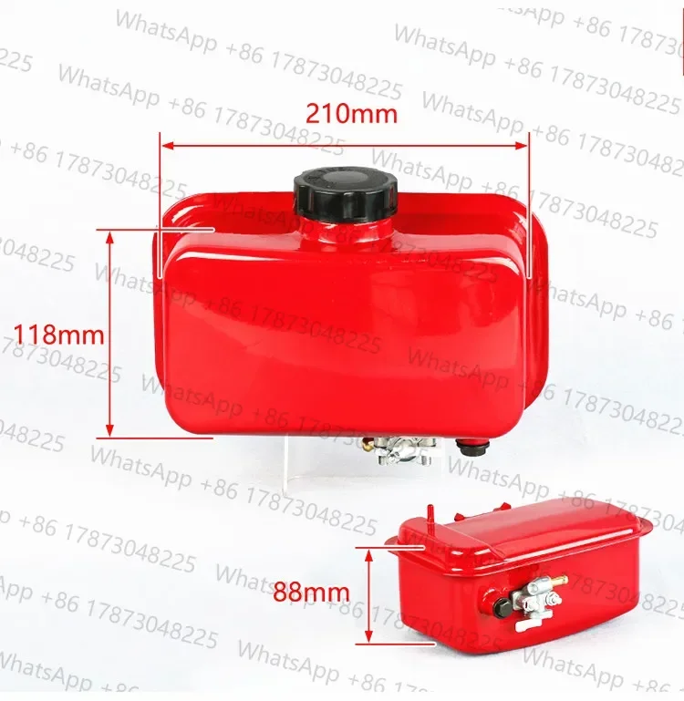 L40 Fuel tank assembly 2.3L for Yanmar L40 L48 & more 2KW 3KW 211CC 247CC diesels tank w/ cap & valve cock tap complete