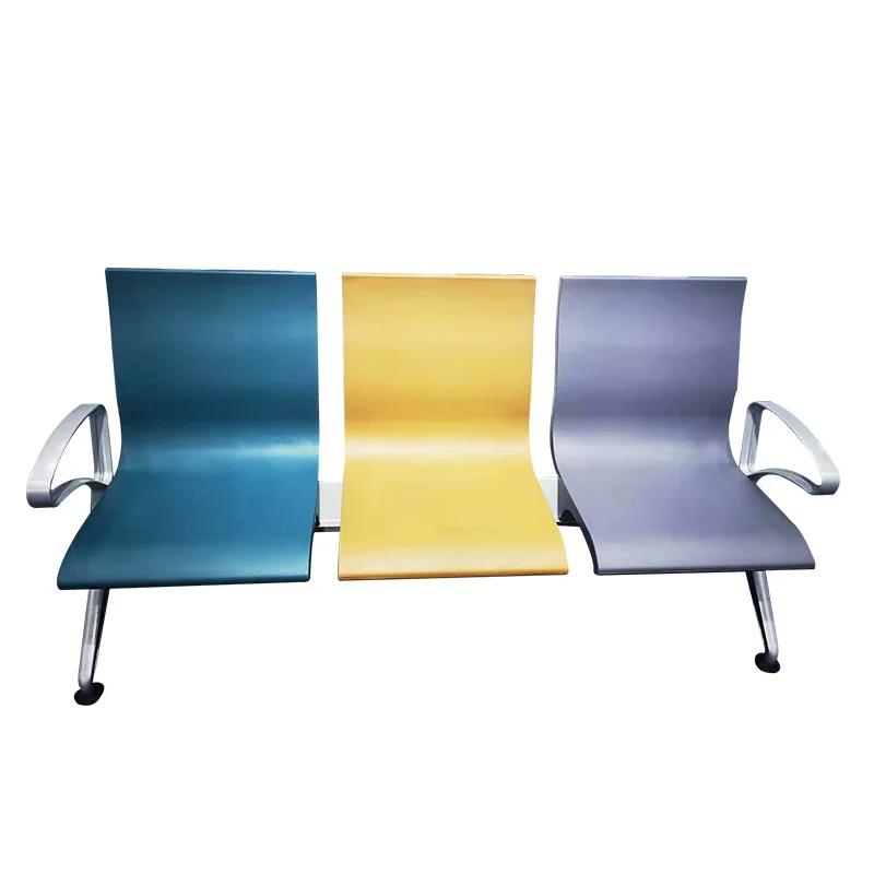 

Aluminum alloy PU airport chair three-person row, hospital station bank waiting, rest chair in public places
