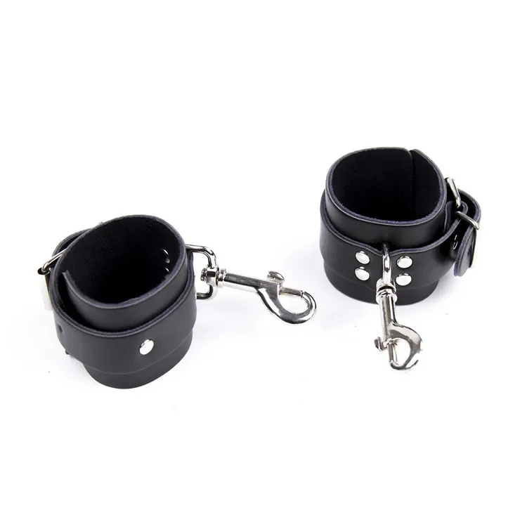 Sex Toy Restraints Sex Bondage Exotic Accessories Sexy Adjustable PU Leather Handcuffs Ankle Cuff Restraints BDSM Bondage