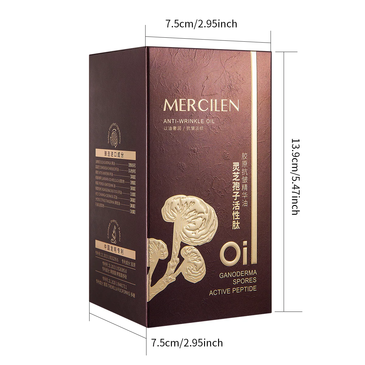 Mengxi Blue Ganoderma Spore Collagen Essence Oil 30ml, Contains Astaxanthin, Vitamin E, and Plant-Based Squalane for Moisturizing and Brightening, Making Skin Look Younger, Suitable for All Skin Types