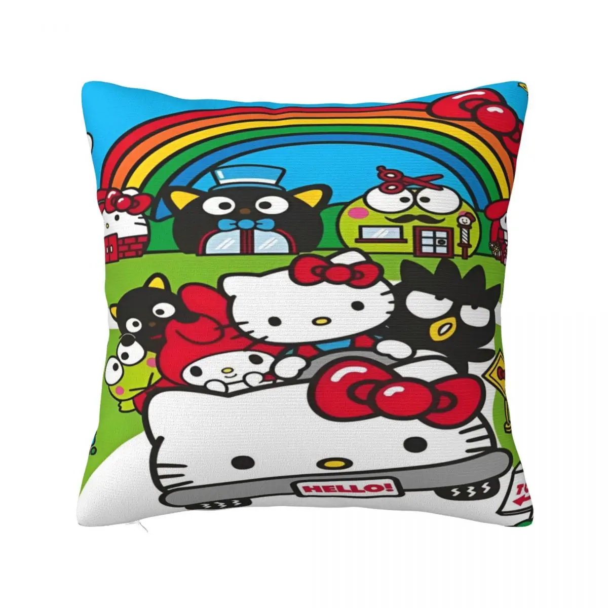 Sanrio Hello Kitty Pillow Cover Product Printed Polyester Cushion Cover Decor Throw Pillow Case Cover Drop Shipping Multi-Size