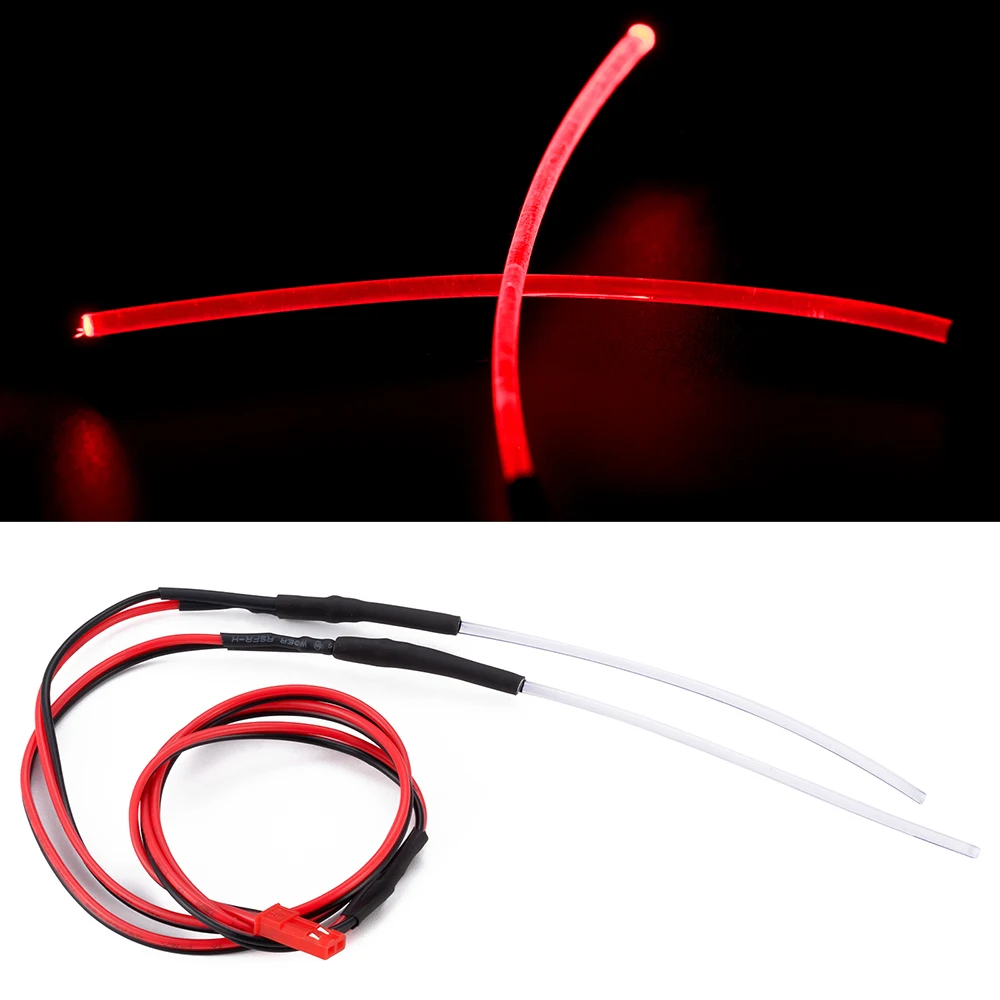 AXSPEED Soft Wire Taillight Headlight LED Daytime Running Light for 1/10 RC Truck Drifting Flat Car Chassis Light