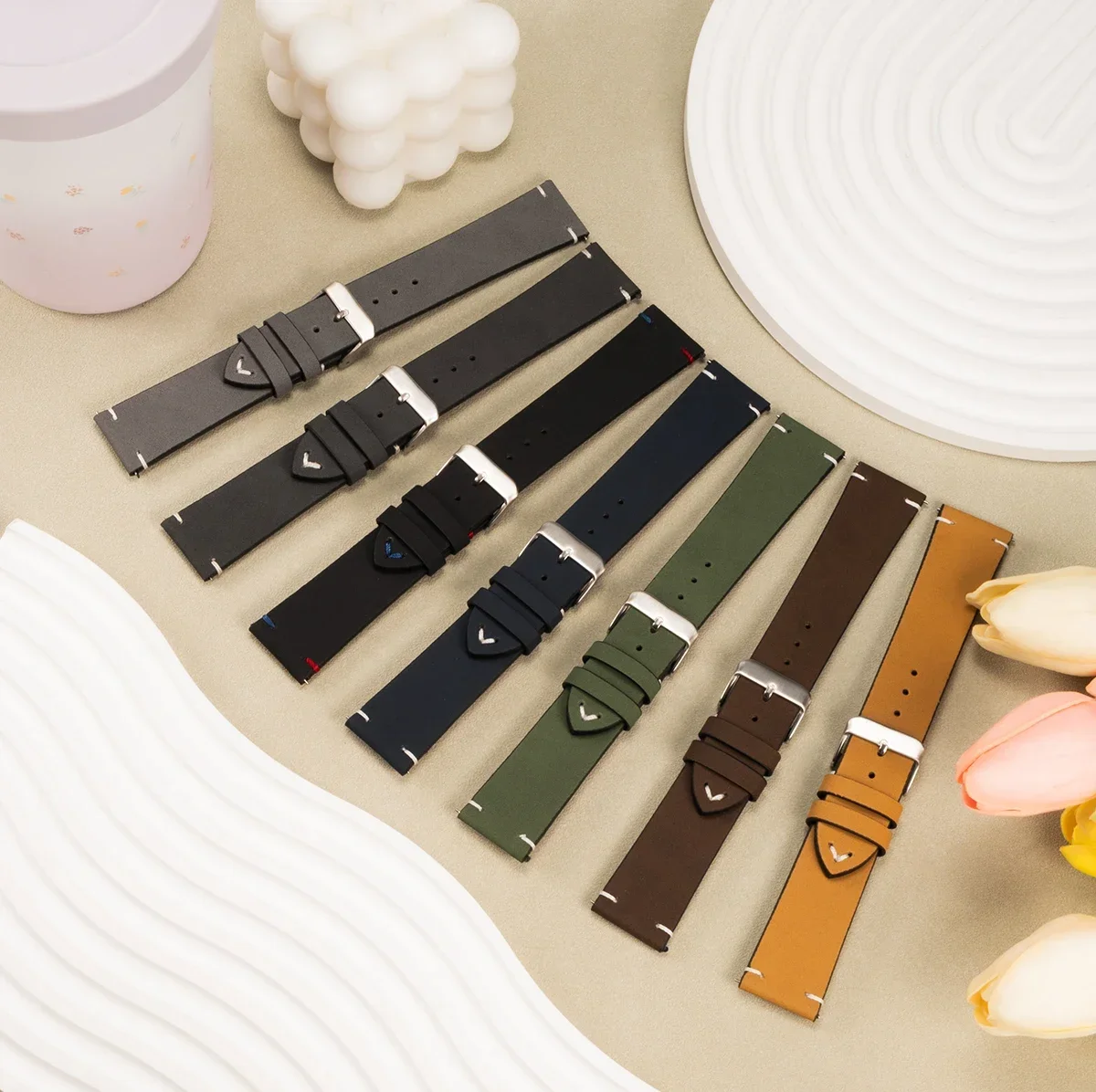 Кожаный ремешок для часов Sumsung Galaxy для Seiko, винтажный ремешок для часов, браслет ручной работы, 20 мм, 22 мм, быстросъемный браслет