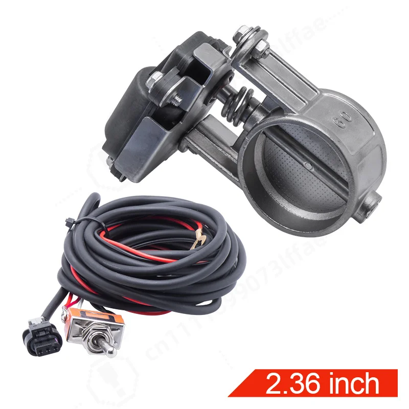 2&2.36&2.5&3.0 inch Universal Car Modified Exhaust Tip, Manual Lever Control Pipe Connector Auto Replacement Accessories