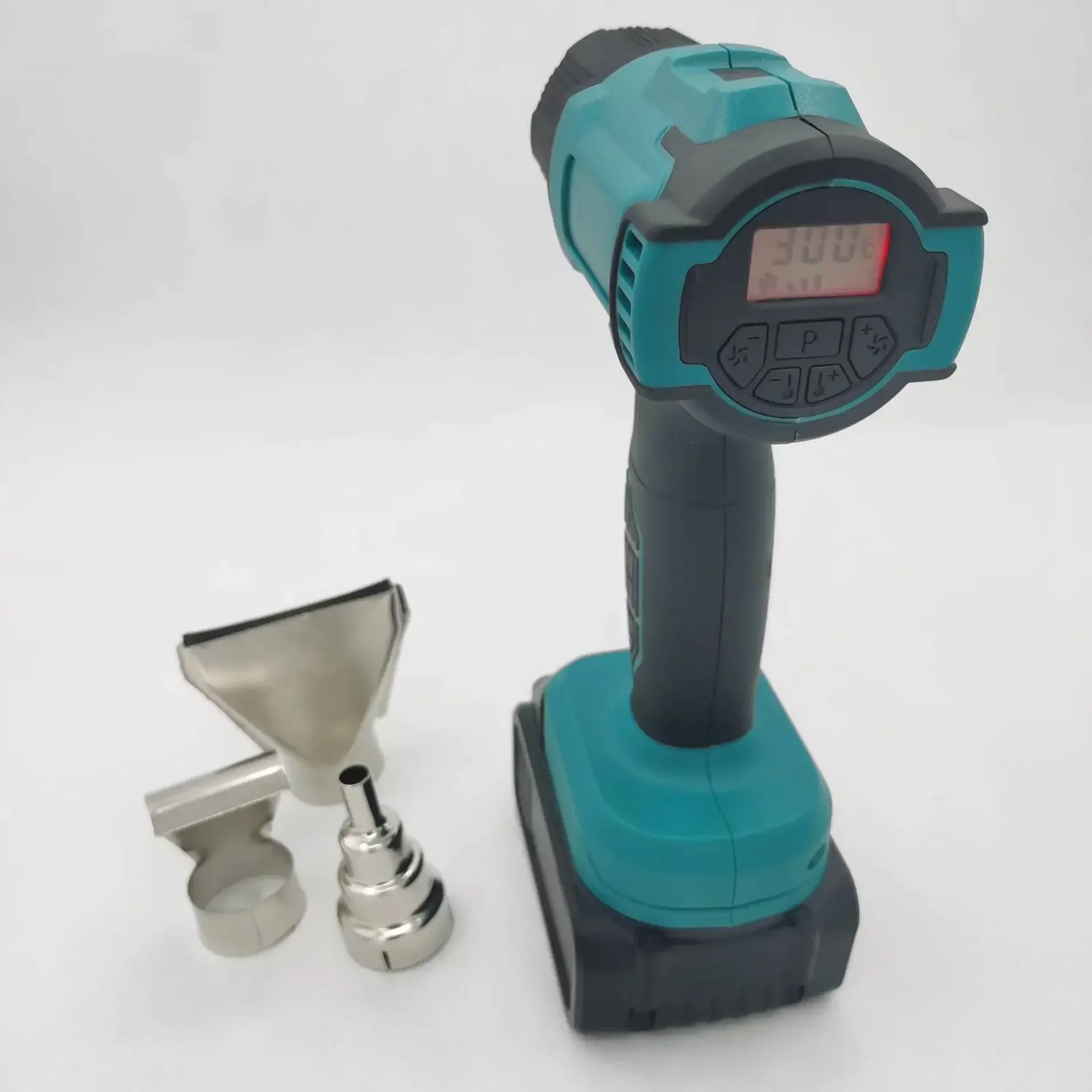 

2024 NEW 200W Professional Industrial Temperature Adjustable LCD Digital Display Electrical Heat Shrink Gun Hot Air Blower Gun