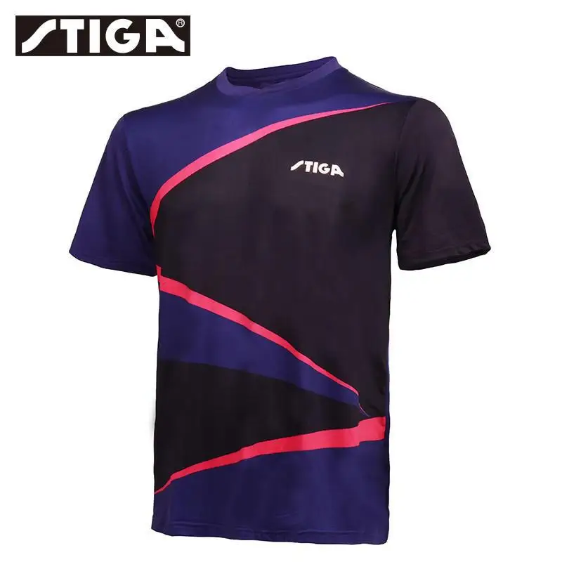 STIGA Table Tennis Jersey Competition Training Men's and Women's Short Sleeved Breathable Quick Drying