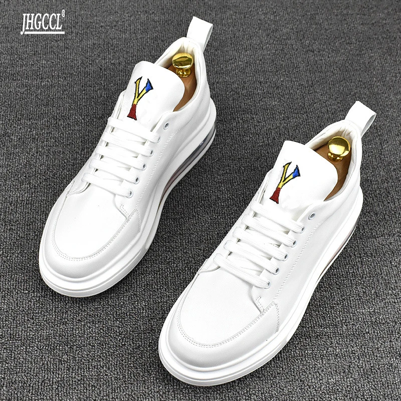 New low help versatile breathable Queen trend air cushion small white shoes board shoes casual shoes Korean men's shoes A15