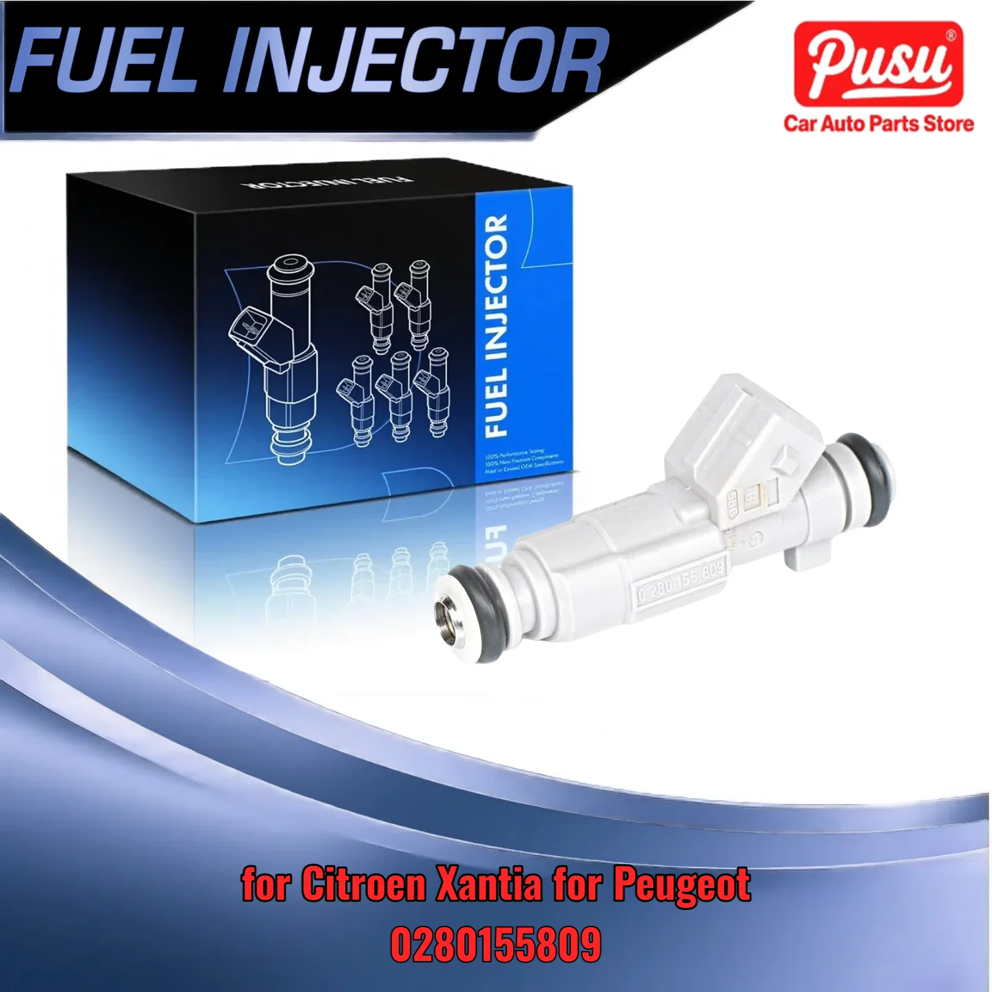 

High-Quality Injector for Citroen Xantia for Peugeot 306 406 1995-2003 1.8L Compatible with 0280155809