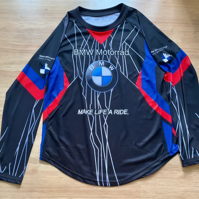 

Summer Outdoor MOTO Racing Jersey Off-Road Race Long Sleeve Men Women Breathable Quick Drying Clothes For Bmw Motorrad Riding