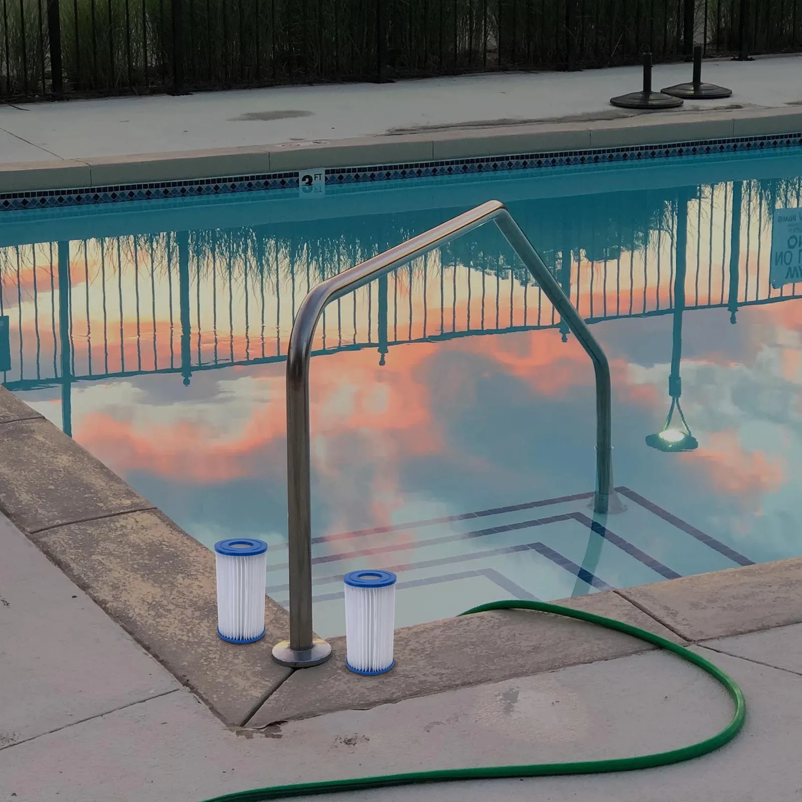 

1pc Replacement White Lightweight Plastic Swimming Water Filter For Pool Cleaning Filter Elements Pool Equipment