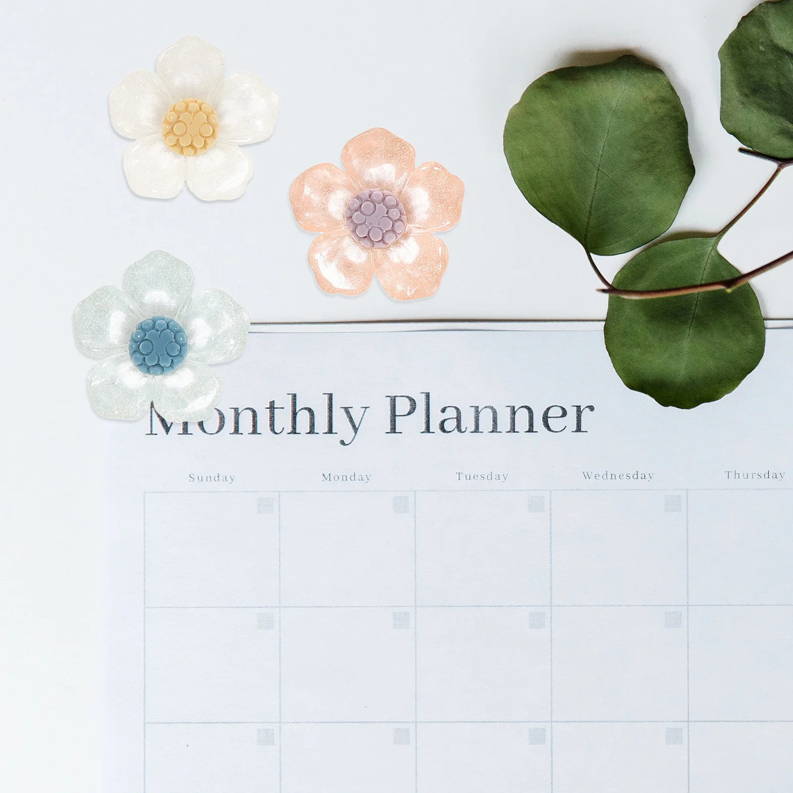 Punaises à fleurs remplaçables, 20 pièces, décoration murale délicate, fournitures de bureau et de maison, punaises multifonctions