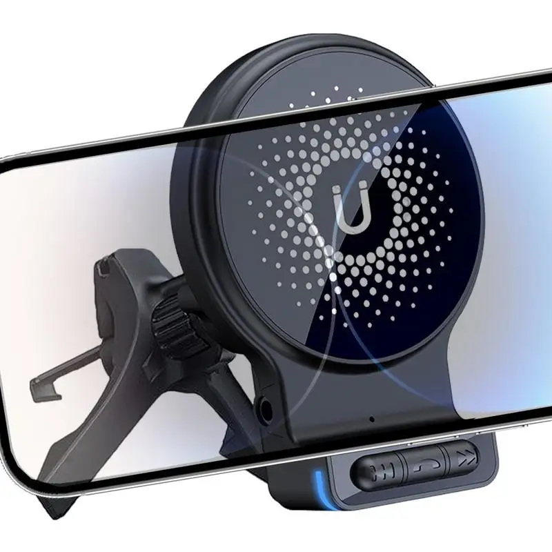 

Magnetic Car Charger Air Vent Cell Phone Holder 360 Degree Rotation Phone Stand Wireless Car Charger For Most Smartphones