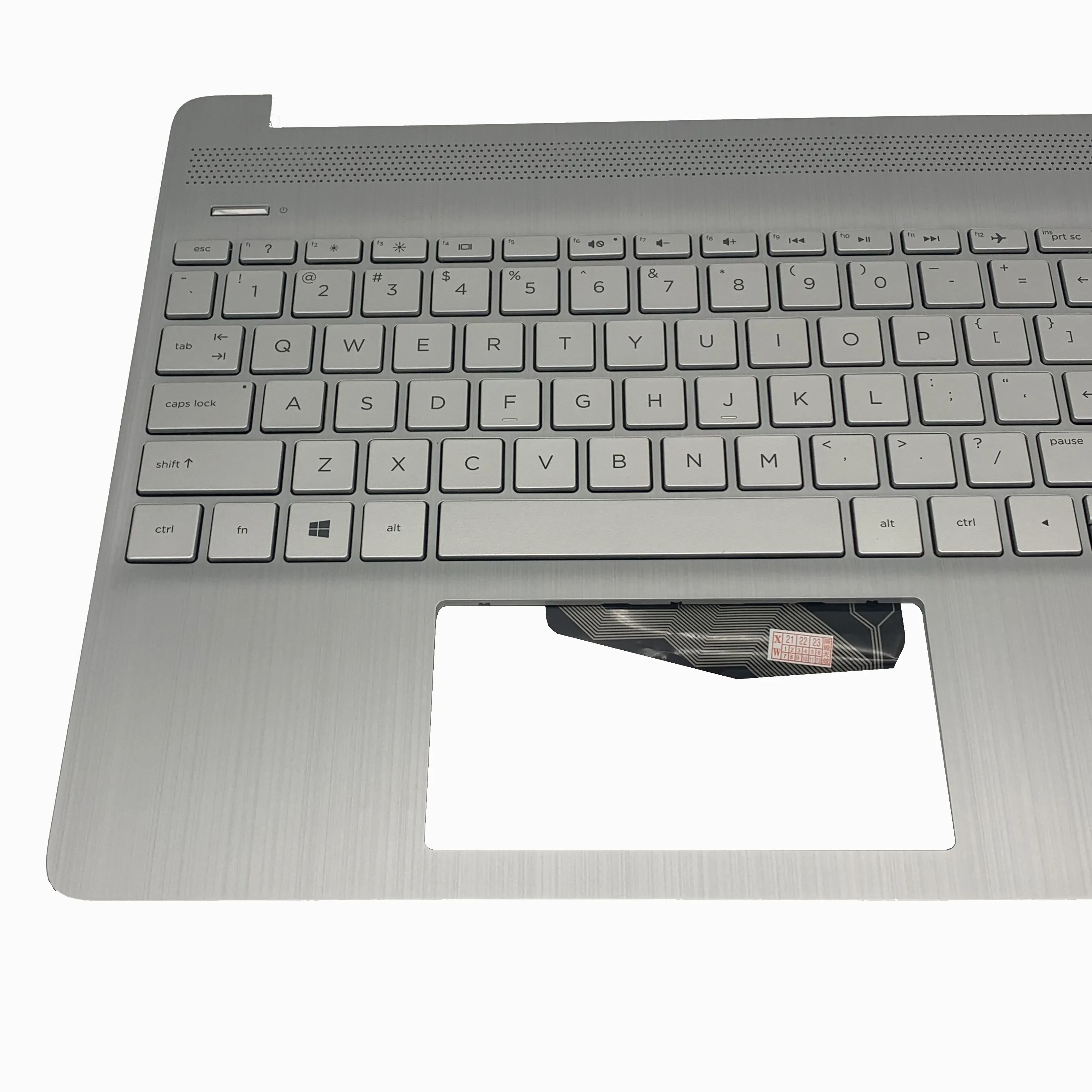 New Laptop US Keyboard With Palmrest Upper Cover For HP 15T-DY 15-EF 15S-EQ TPN-Q222 Silver US Computer Case L60341-001