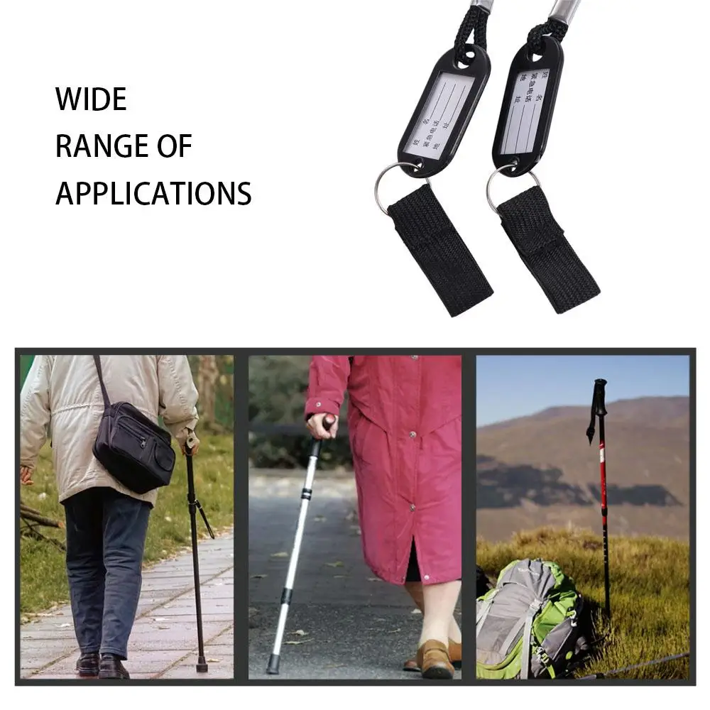 Anti-lost Walking Canes Wrist Strap Multi-purpose Metal Buckle Walking Stick Anti-lost Lanyard Nylon Webbing Retainer Ring