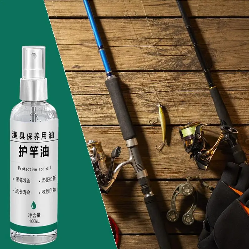 Fishing Reel Oil Spray Oil For Fishing Rod Spray Fishing Rod Cleaner 100ml Fishing Rod Oil For Clean Protect And Maintain Your