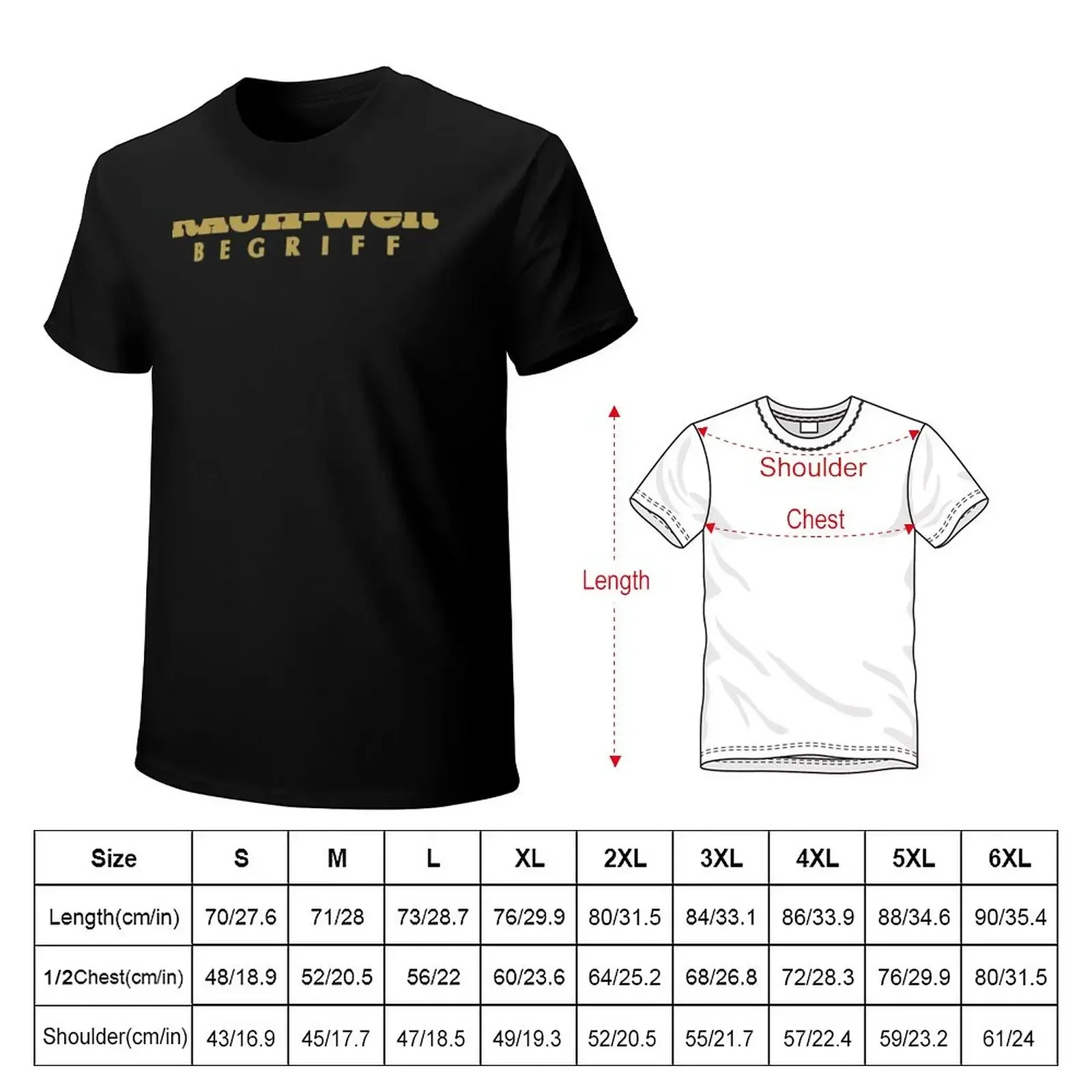 RWB Rauh Welt Begriff Gold Logo T-Shirt oversized t shirt boys whites tees men t shirts high quality