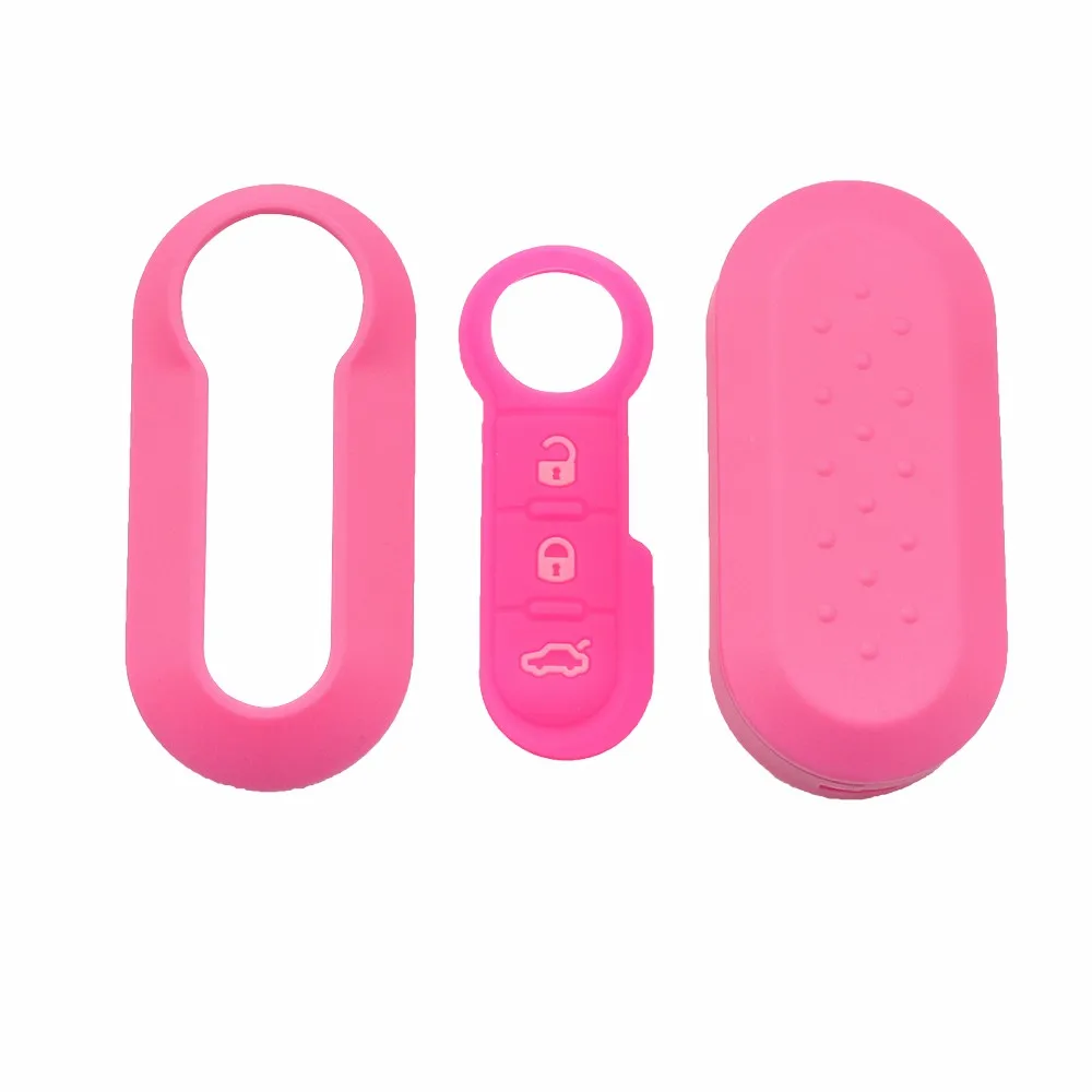 Cocolockey 3 Button Silicone Remote Key Pad for FIAT 500 Bravo Croma Doblo Ducato Fiorino Linea Panda Grande Punto Scudo