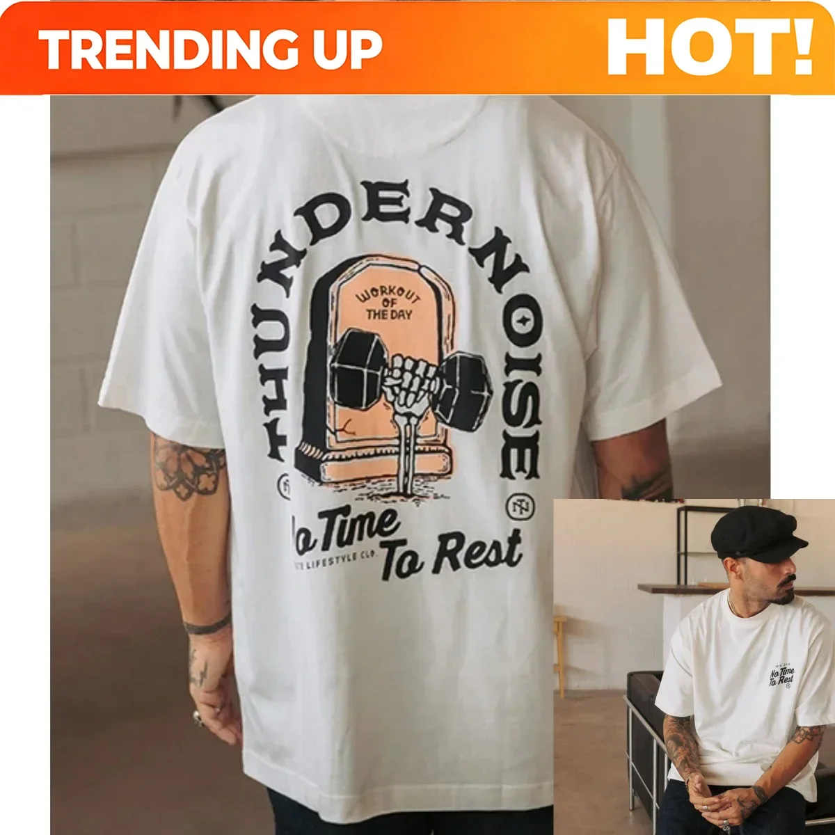 Customization Thundernoise Breaking The Parallel Fitness Training Gym Leisure T-shirt Luxury Brand For Men And Women Top 2026 Ne