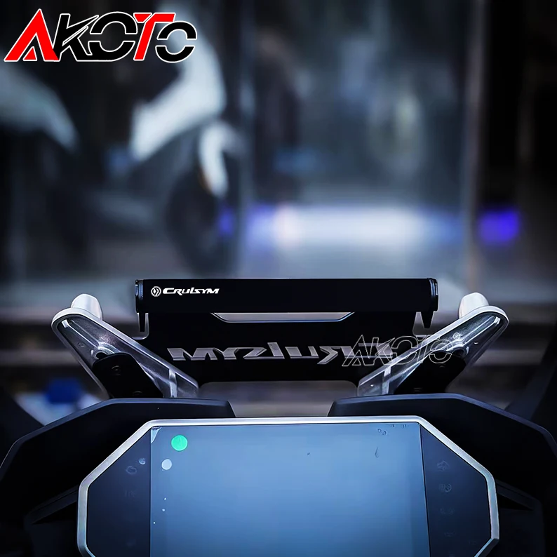 2025+ Motorcycle Phone Holder GPS Navigation Bracket Plate Supporter Bar FOR SYM Cruisym400 Cruisym 400 400i Scooter Accessories view 2