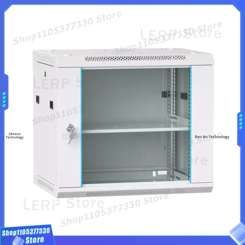 9U 19 Inch Wall Mount Network Cabinet Thickened Steel Small Server Rack For Router Monitoring Equipment Floor Standing OEM