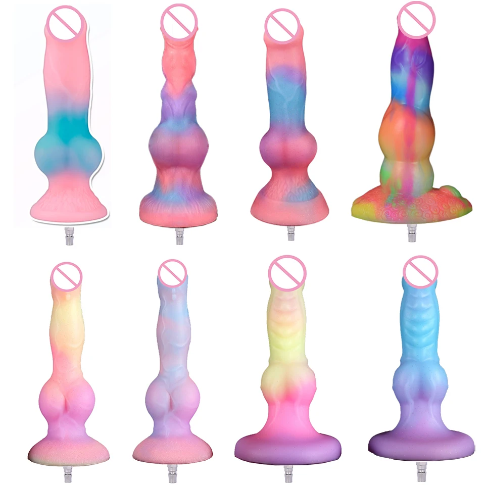 

ROUGH BEASTS Sex machine Luminous Anal Dildos Masturbation Attachment VAC-U-Lock Sex Love Machine for Woman G-spot, Mixed-color