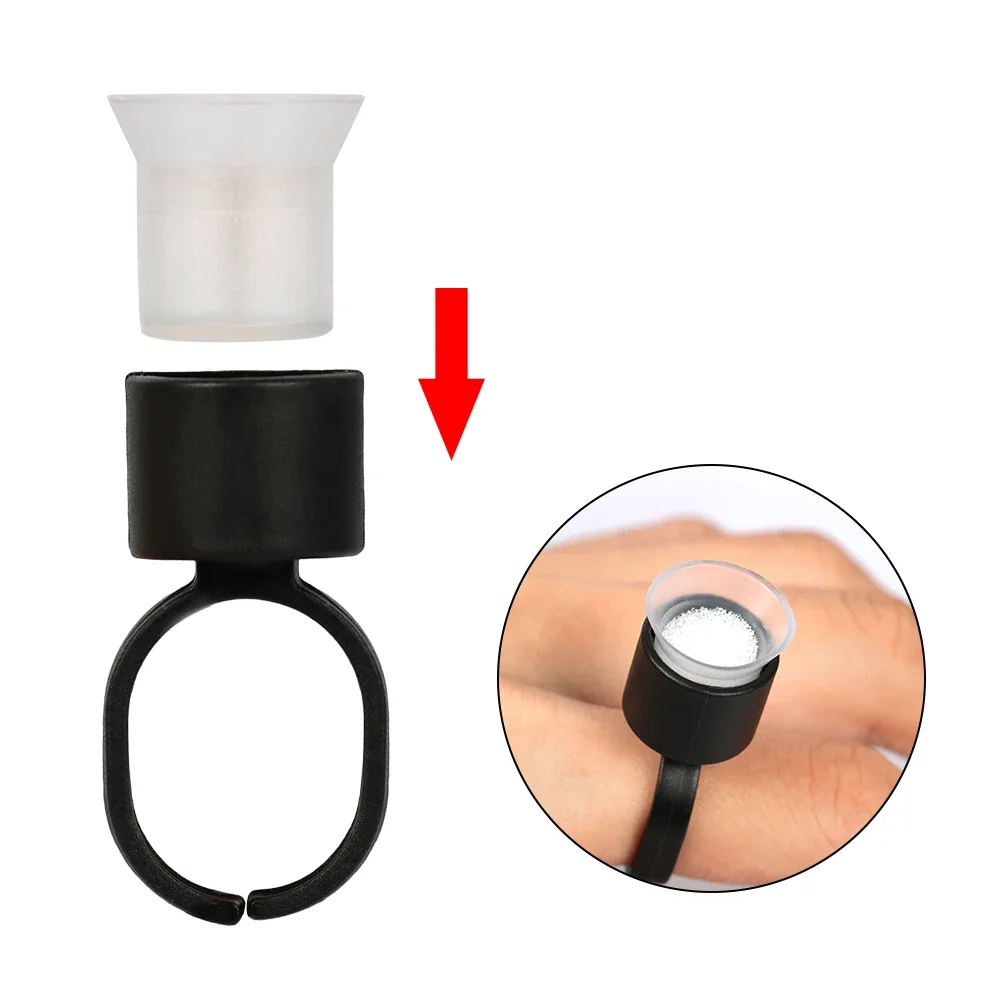 30pcs Sponge Ring Cups Microblading Eyebrow Lip Tattoo Pigment Ink Holder Replacement Cup Permanent Makeup Accessories