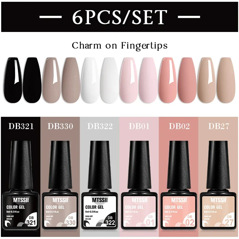 MTSSII 6 Teile/satz Sparkly Red Roes Red Gel Nagellack Shinning Nail art LED UV Gel Lack Nagel Liefert Maniküre Kit für Nägel