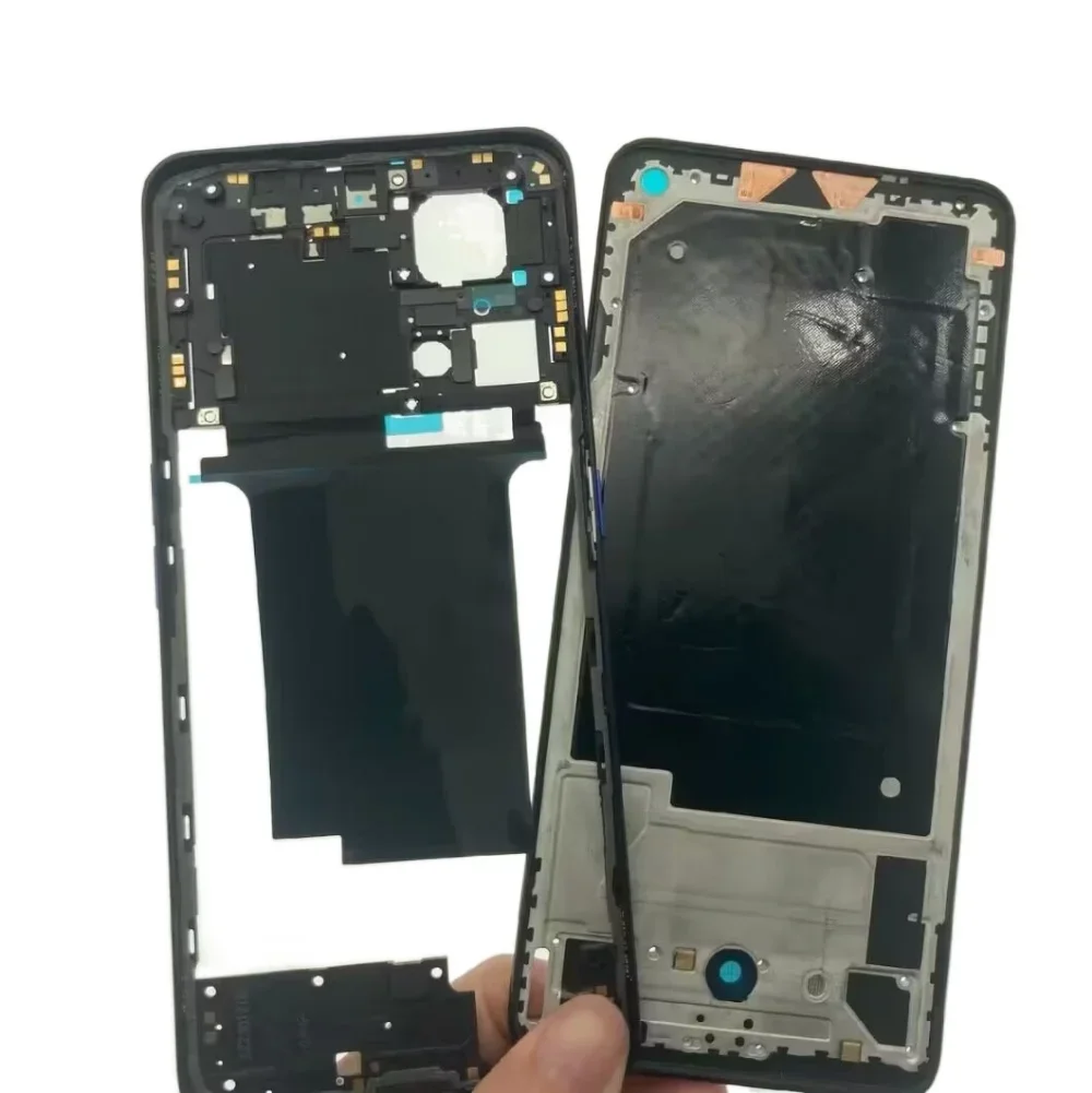 For Realme GT Neo 3 Neo3 Middle Frame / Front LCD Bezel / Back Glass Cover Rear Battery Door Housings Case Replacement