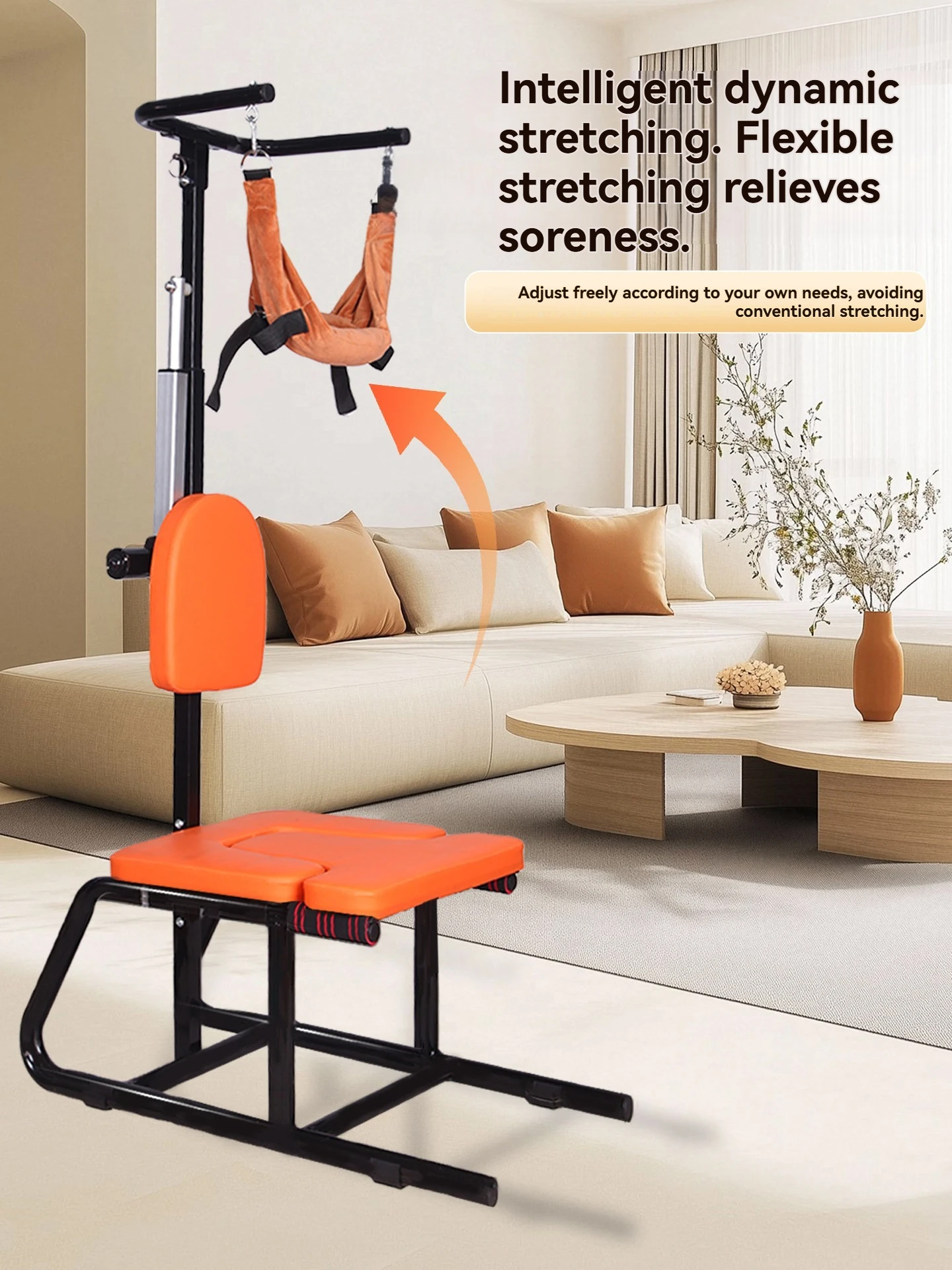 Cervical Traction Chair Household Cervical and Lumbar Stretching Inverted Stool Adjustable Neck Soothing Stretching Exercise