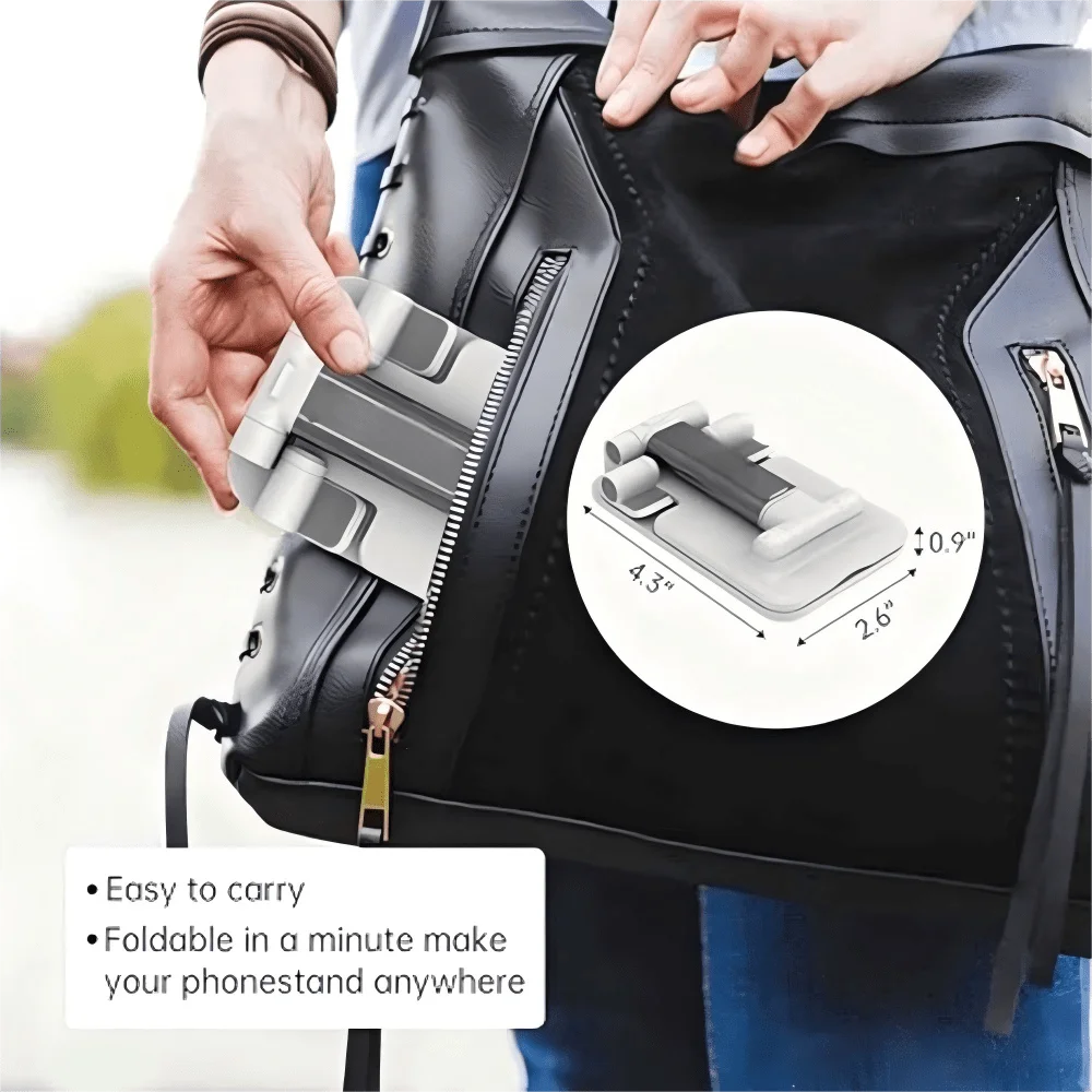 조절 가능한 탁상용 휴대폰 거치대 – 접이식 & 휴대용 홀더 (아이폰 16, 15, 14, 13, 12 및 안드로이드 호환) 가족 및 친구를 위한 최고의 선물