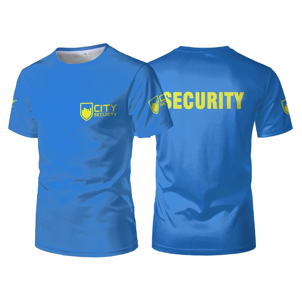 Security Department Work Uniform Classic Black And White T-shirt Bodyguard Doorman Security Chief Work Clothes Tops Purchase