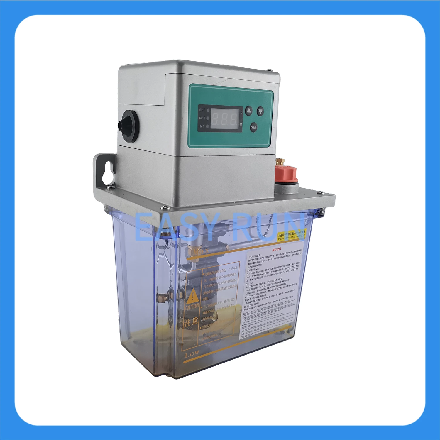 2L CNC Fully Automatic Lubrication Pump PLC Electric Oil Pump 220V  Grease 46#~00# Injector For Injection Machine