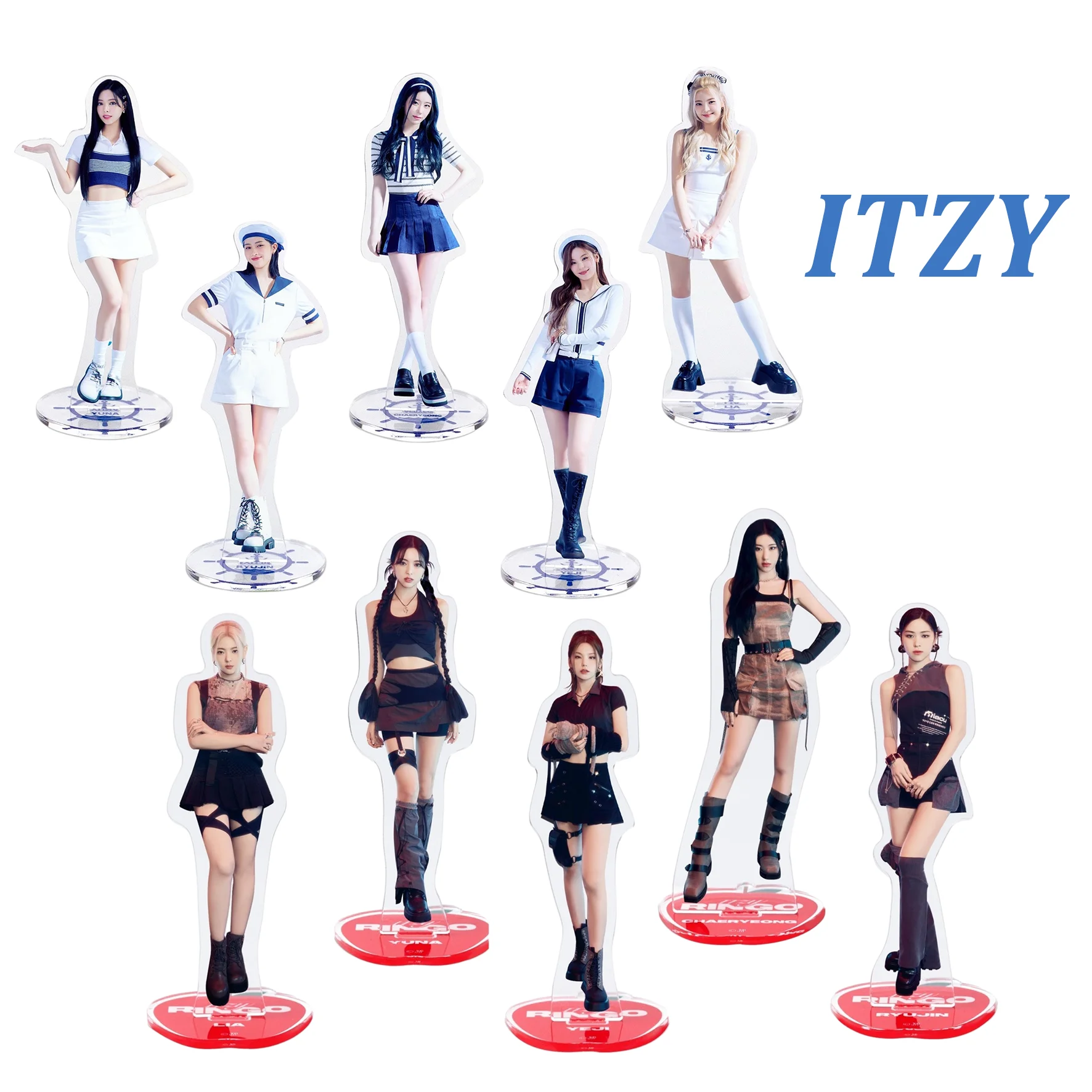 KPOP ITZY Acrylic Stand Board Ringo Album HD Photo Stand Figure RyuJin ChaerYeong Transparent Desktop For Yuna YEJI Fans Gift